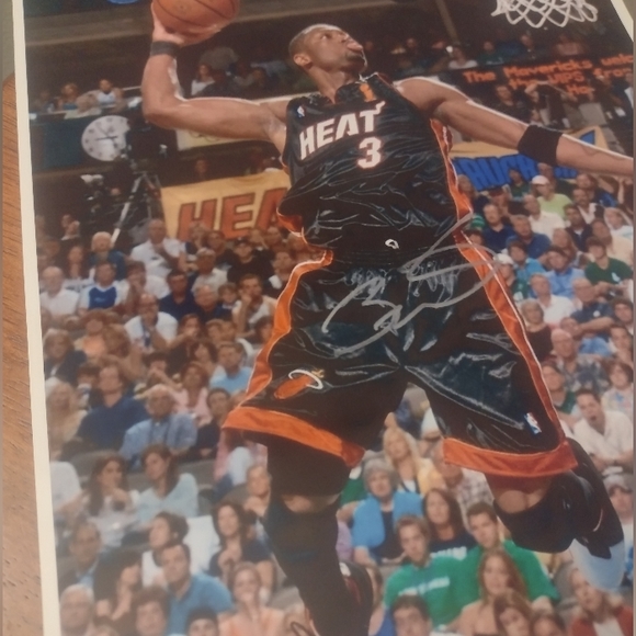 MIAMI HEAT DWYANE WADE REPRINT NBA BASKETBALL GLOSSY 8.5x11 HALL OF FAME POSTER - Picture 4 of 7